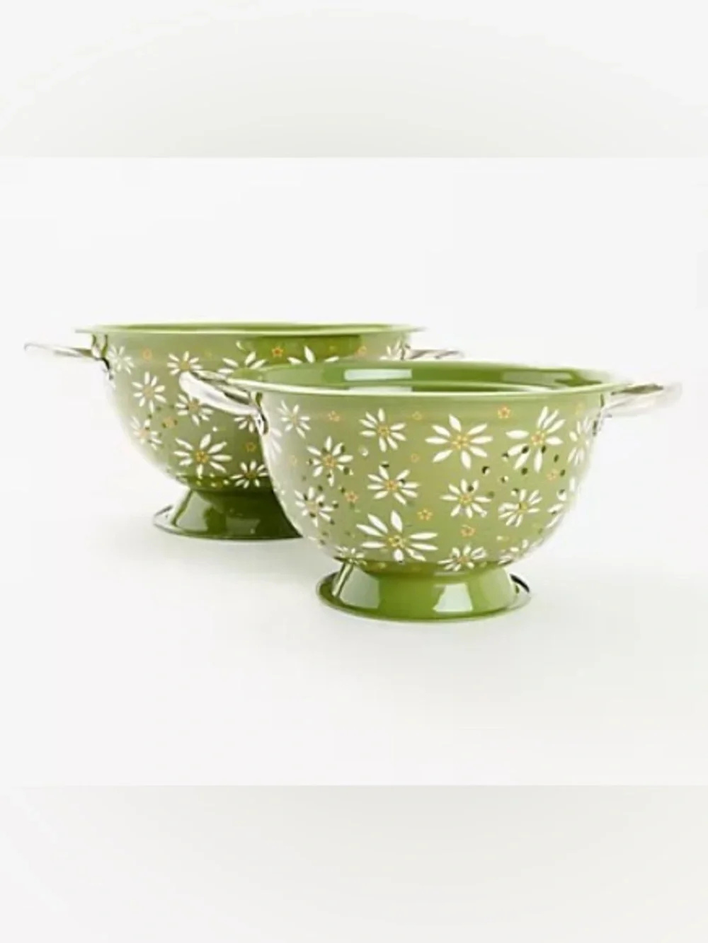 TEMP-TATIONS OLD WORLD NESTING COLANDER (2PCS) confetti (NWT)